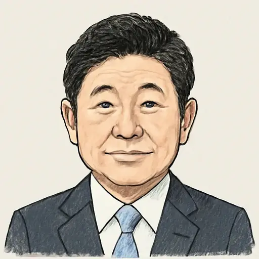 中根 一幸の似顔絵