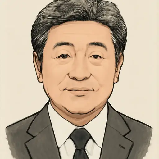 中山 泰秀の似顔絵