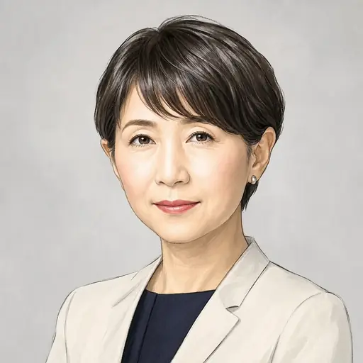 西岡 秀子の似顔絵