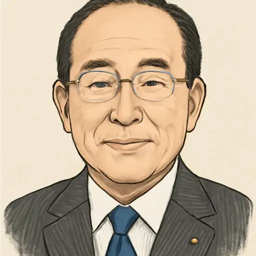 西銘 恒三郎の似顔絵