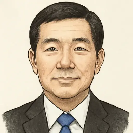 新田 章文の似顔絵