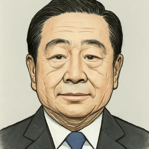 野田 佳彦の似顔絵