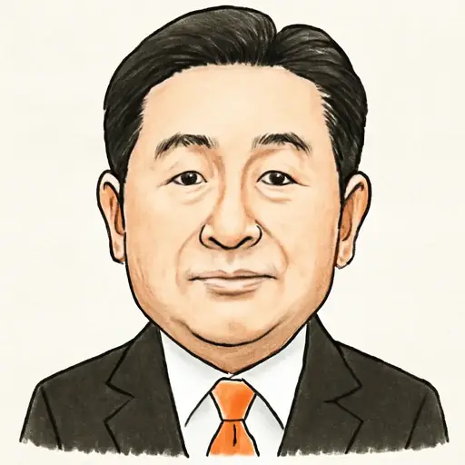 野中 厚の似顔絵