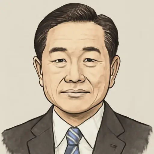 野間 健の似顔絵