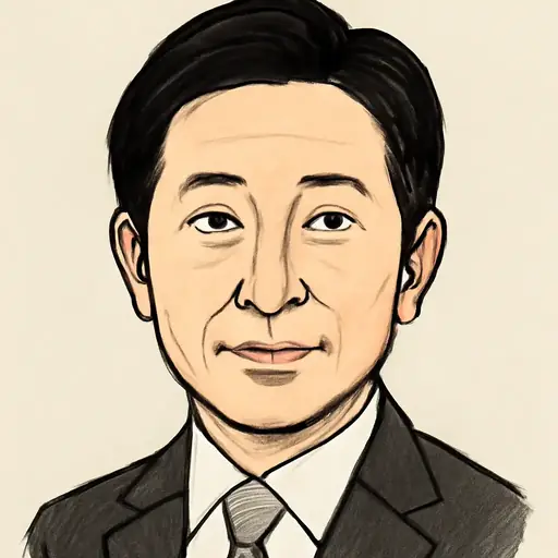 萩原 佳の似顔絵