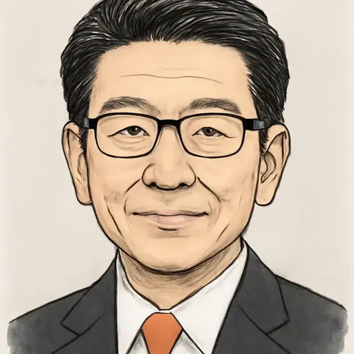 橋本 岳の似顔絵