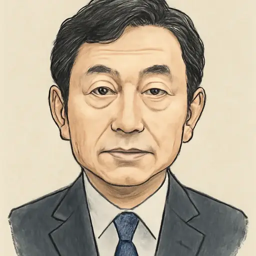 鳩山 二郎の似顔絵