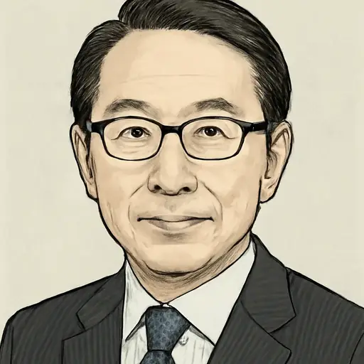 葉梨 康弘の似顔絵