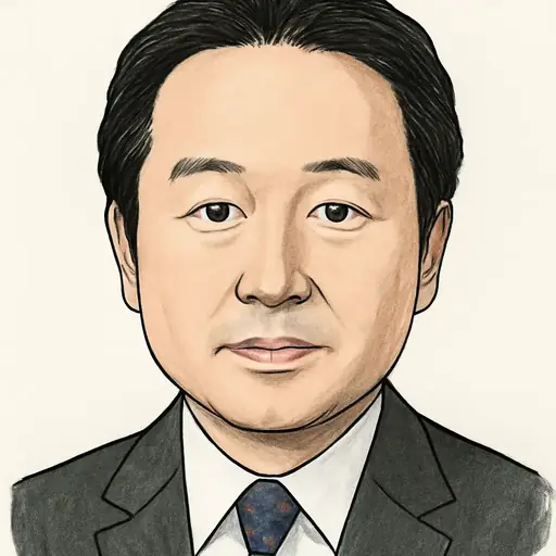 浜地 雅一の似顔絵