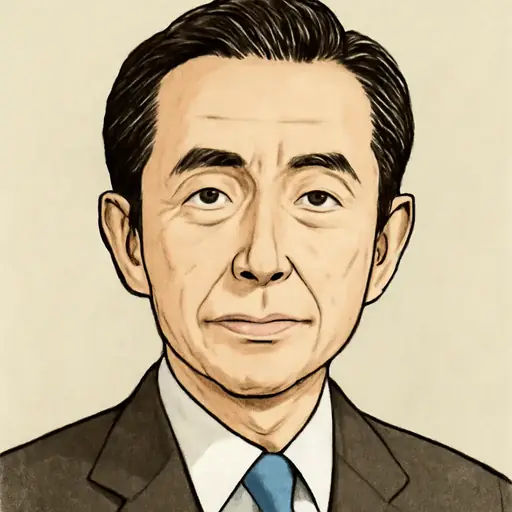 平沼 正二郎の似顔絵