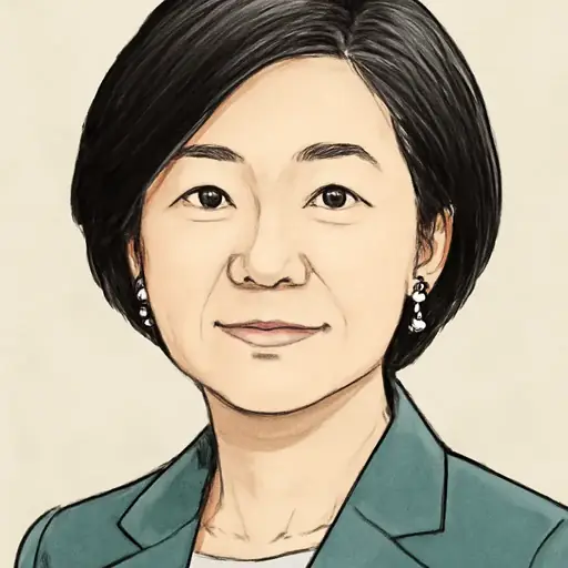 福田 かおるの似顔絵