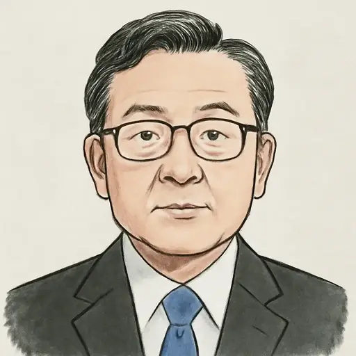 船田 元の似顔絵