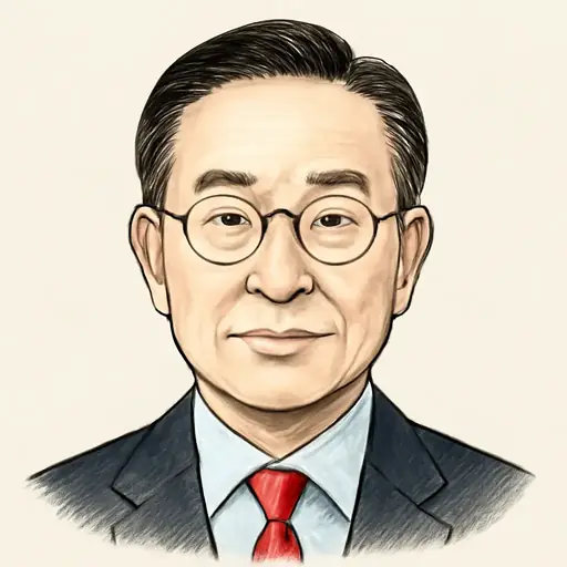 古川 元久の似顔絵