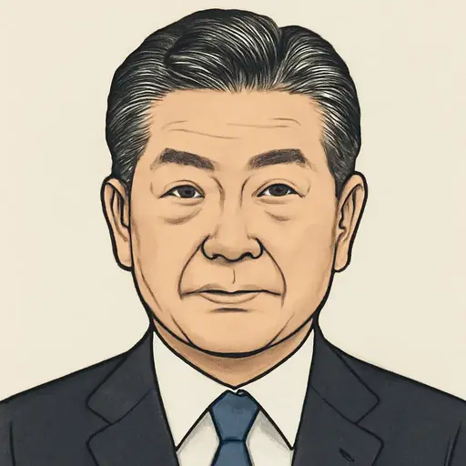 古川 禎久の似顔絵