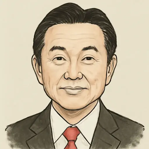 穂坂 泰の似顔絵