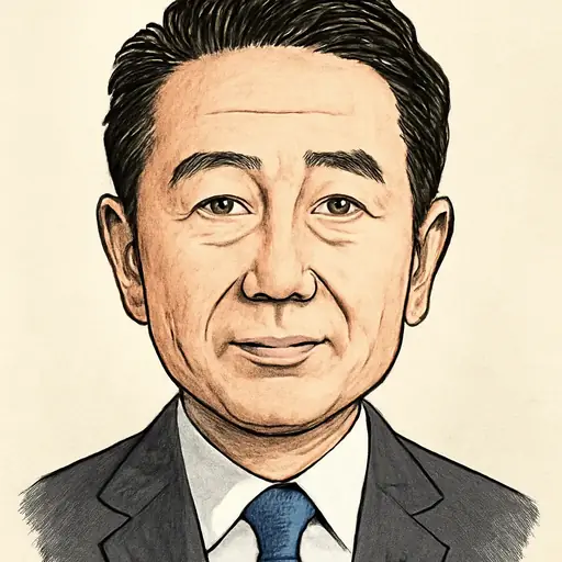 前原 誠司の似顔絵