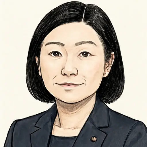 牧島 かれんの似顔絵