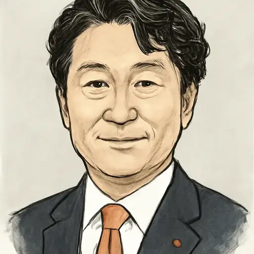 牧野 俊一の似顔絵