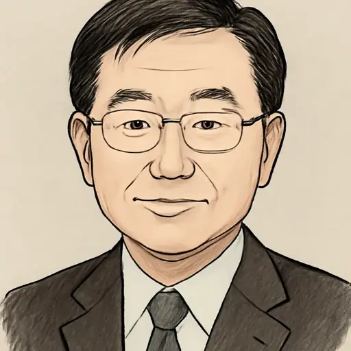 松野 博一の似顔絵