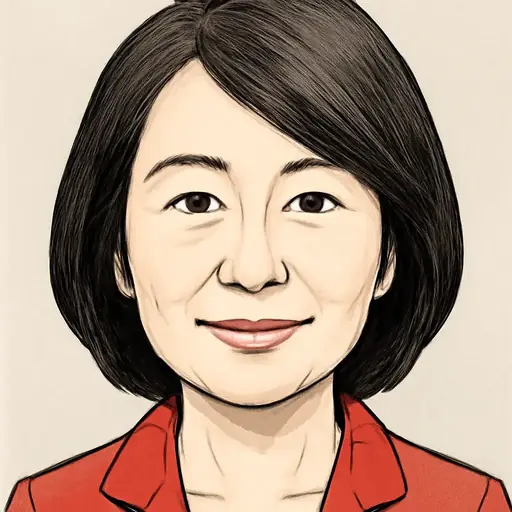 丸川 珠代の似顔絵