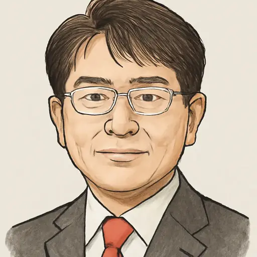 水野よしひこの似顔絵