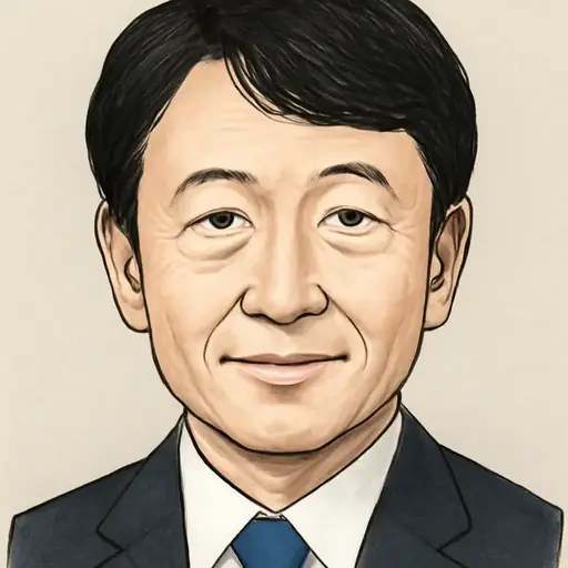 三反園 訓の似顔絵