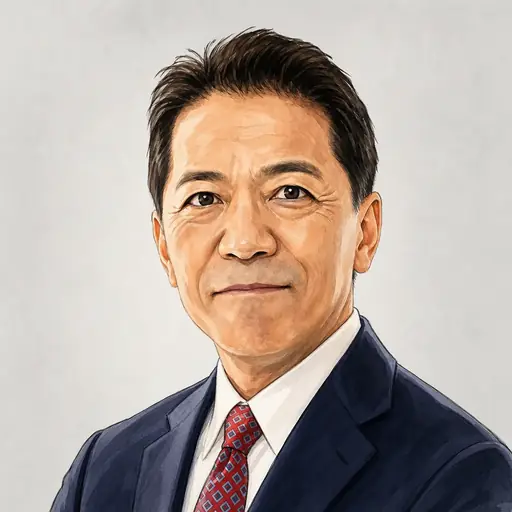 宮崎 政久の似顔絵
