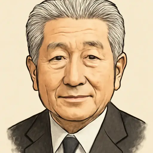 森 英介の似顔絵