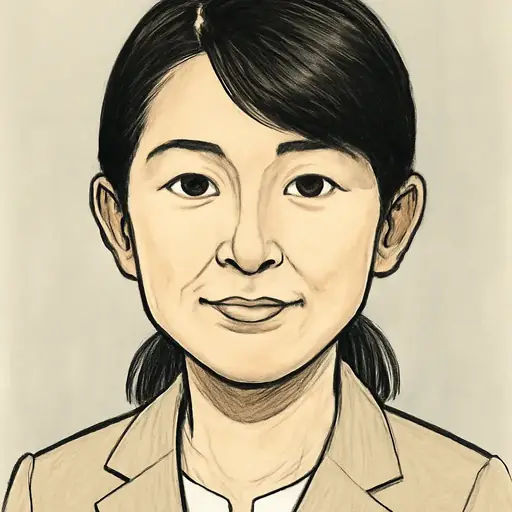 森下 千里の似顔絵