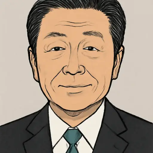 森山 裕の似顔絵