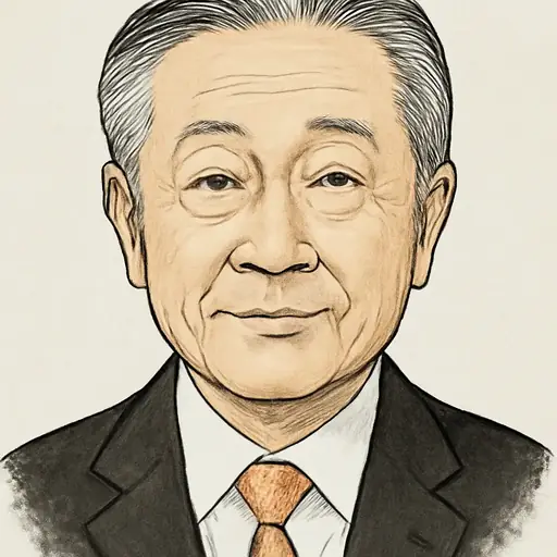 盛山 正仁の似顔絵