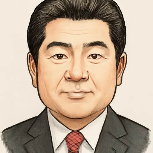山岡 達丸の似顔絵