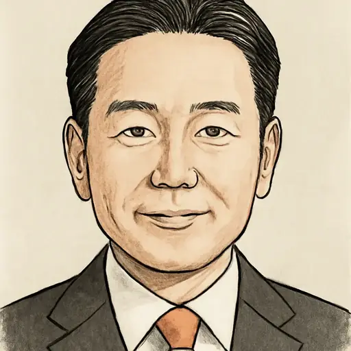 山際 大志郎の似顔絵