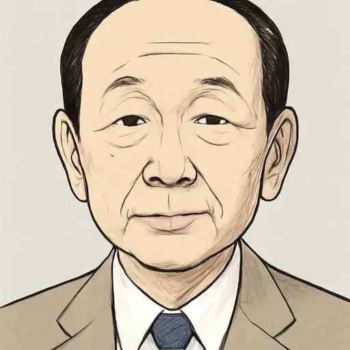 山口 俊一の似顔絵