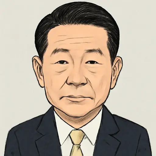 山崎 正恭の似顔絵