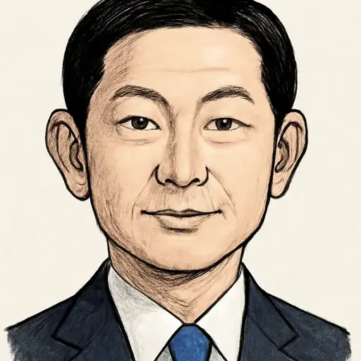 山田 基靖の似顔絵