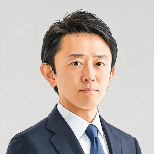 山本 深の似顔絵