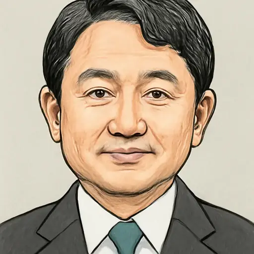 米内 紘正の似顔絵