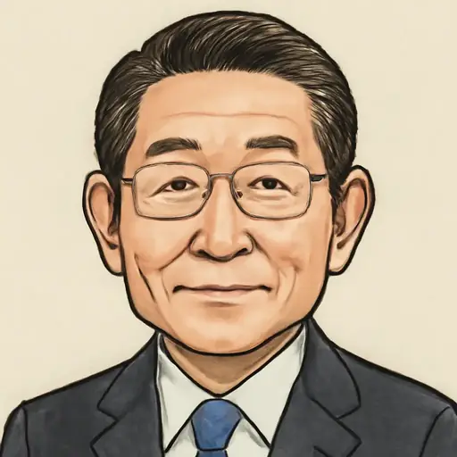 笠 浩史の似顔絵