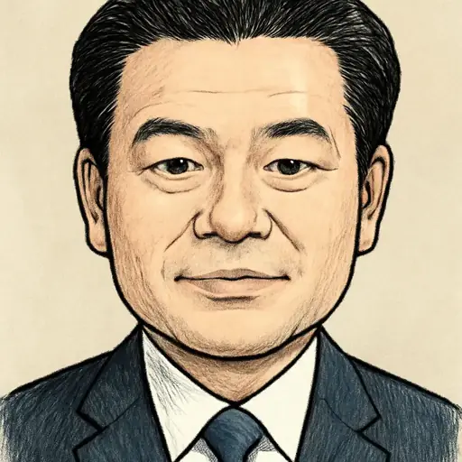 鷲尾 英一郎の似顔絵
