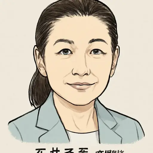 石井 苗子の似顔絵