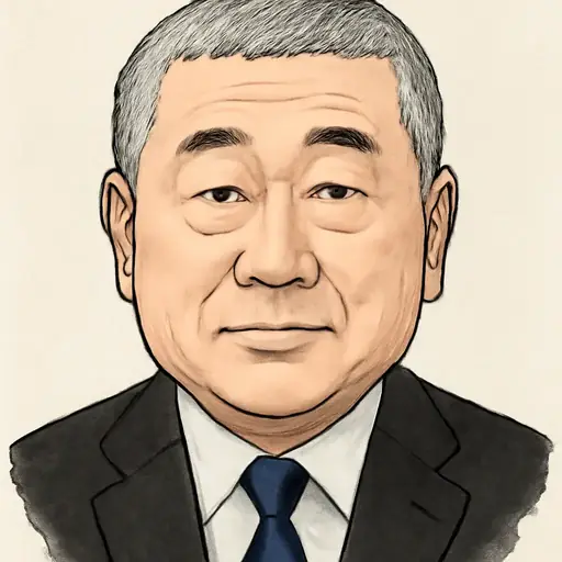 伊勢崎 賢治の似顔絵
