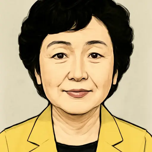 猪口 邦子の似顔絵