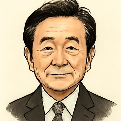 伊波 洋一の似顔絵