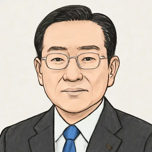 江島 潔の似顔絵