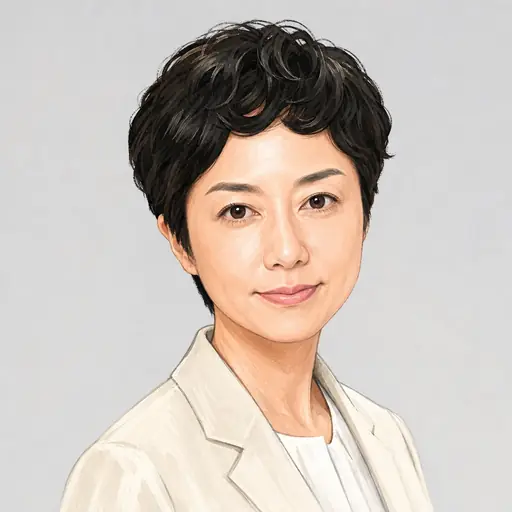 奥田 ふみよ[遠藤 芙美代]の似顔絵
