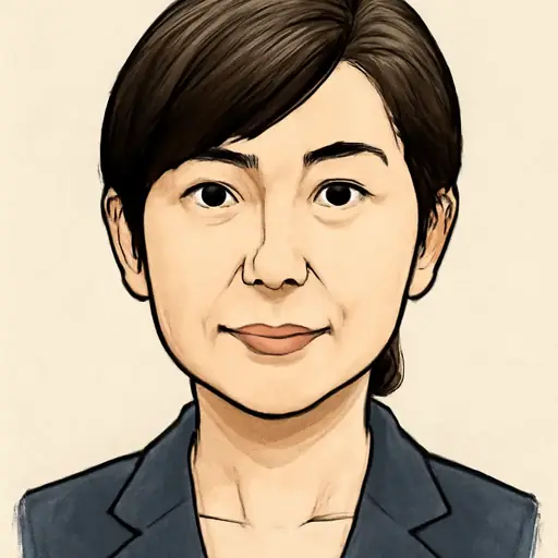 小野田 紀美の似顔絵