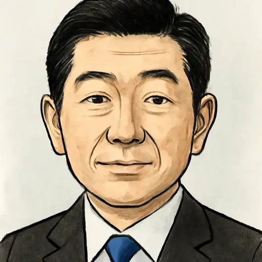 勝部 賢志の似顔絵