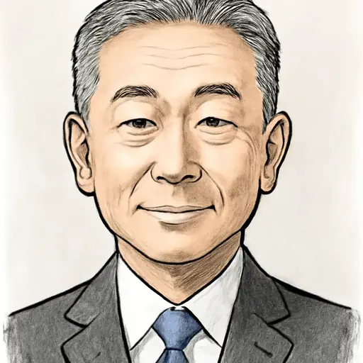 金子 道仁の似顔絵