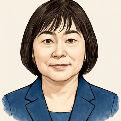 岸 真紀子の似顔絵